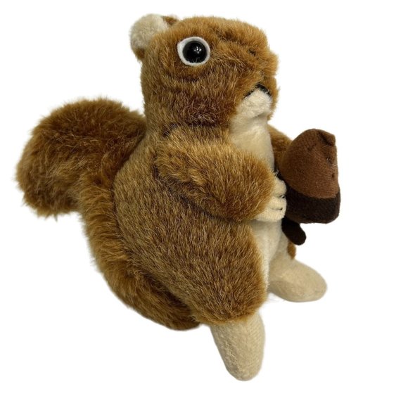 Wild Republic Plush Red Squirrel 6" Stuffed Animal Acorn Non Working Sound Box - Picture 1 of 12